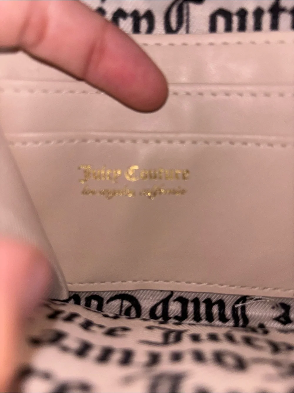 Juicy Couture Black and Pink Floral Logo Satchel with Matching Wristlet